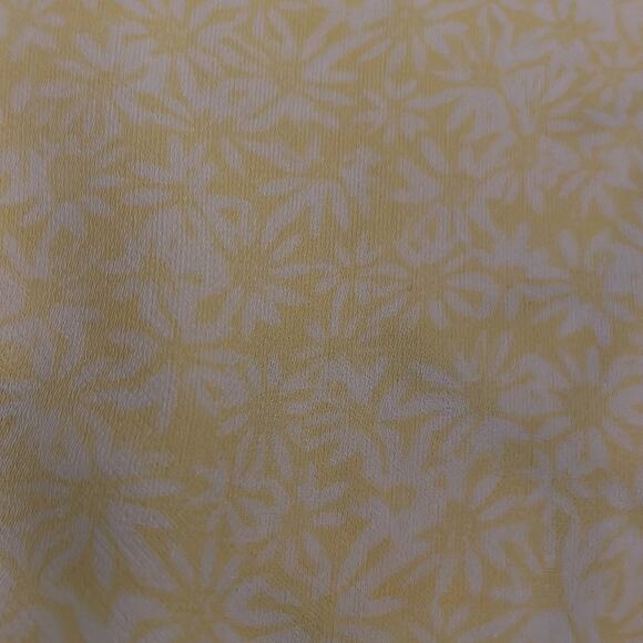 LC Lauren Conrad Yellow Daisy Floral Tie Back Top - M - Picture 4 of 7